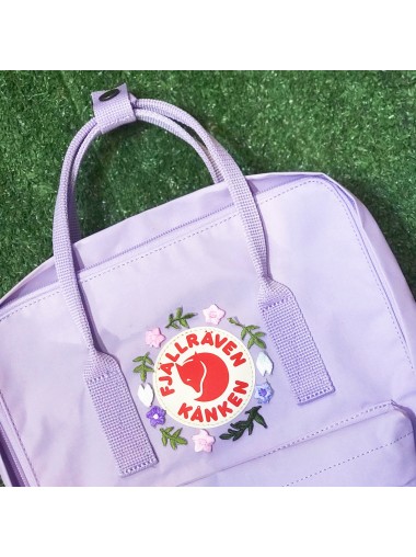 [刺繡限定!] Fjallraven Kanken –  Pastel Lavender / Sakura and Leaf 